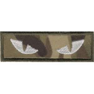 Нашивка Очі кішки,  світлонакопичувальна нитка, на лип. 8*2,5 MULTICAM