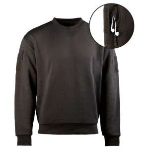 Світшот Mil-Tec Tactical Sweatshirt Round Neck Black
