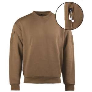 Світшот Mil-Tec Tactical Sweatshirt Round Neck DARK COYOTE