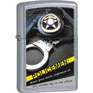 Zippo Police Badge Handcuff