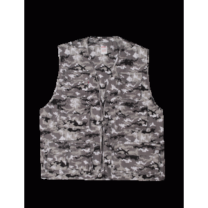 Multi-pocket vest, DIGITAL SNOW