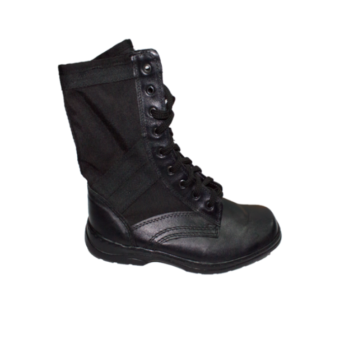 SALE Ботинки Спецназ с чёрными тканевыми вставками облегченные