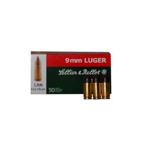 Cartridges 9mm LUGER (LRN 8g)