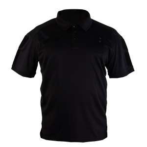 Тениска POLO  «Полиция» черная Coolmax
