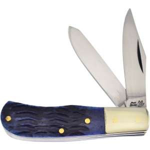 Нож складной Frost Jim Bowie Trapper с синей ручкой