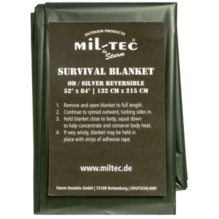 Термоковдра MIL-TEC Survival Thermal Blanket OLIVE