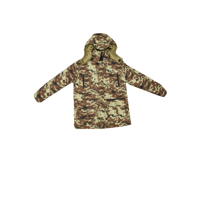 SALE Куртка В-70 камуфлированная Digital № 2 с меховой подстёжкой