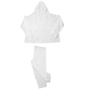 Snow camouflage oversuit, WHITE