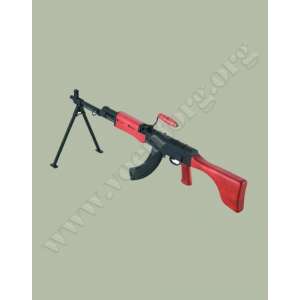 Model of RPK machine gun, with Rozhkov shop, on a stand, scale 1:2 (81)