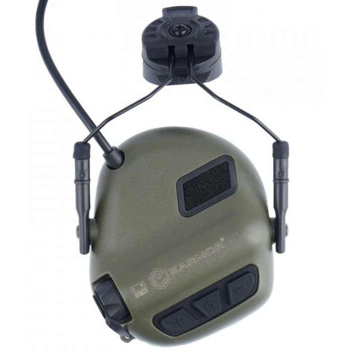 Наушники активные EARMOR M32H PLUS с микрофоном OLIVE