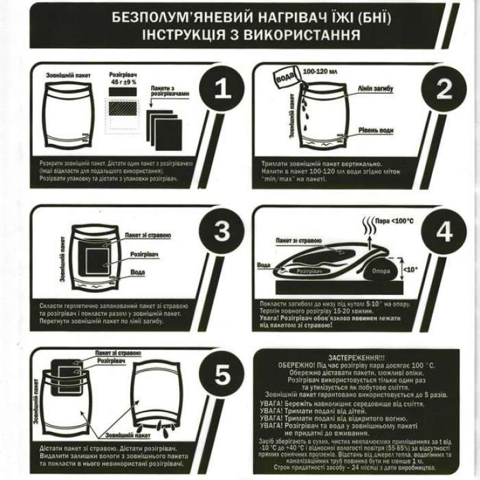 Нагреватель пищи беспламенный, 4 нагревательных элемента