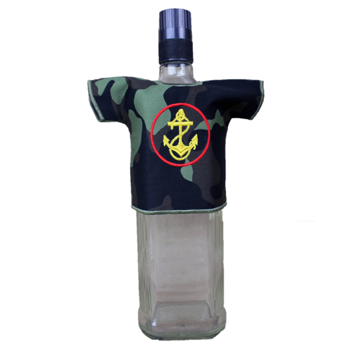 Чехол сувенирный №2 для бутылки с логотипом МорПех