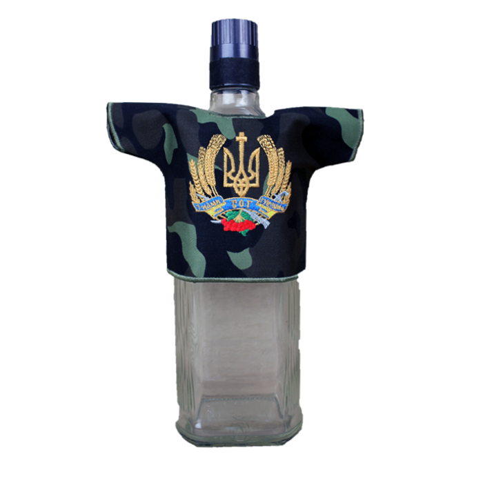 Чехол сувенирный №2 для бутылки с логотипом Украина