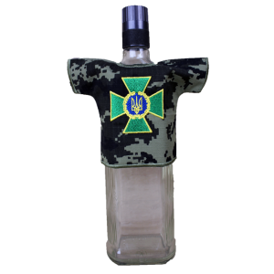 Чехол сувенирный Digital темн-зел. для бутылки с логотипом ГПСУ