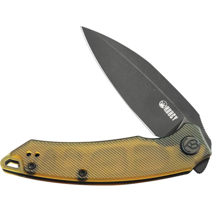 Ніж складний Leaf Linerlock Black Ultem