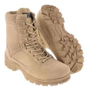 Черевики Mil-Tec тактичні з YKK Zipper KHAKI