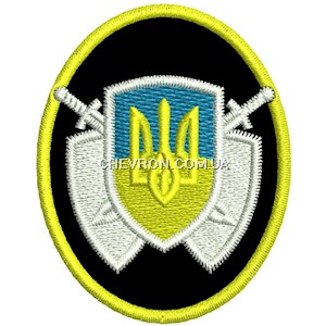 Кокарда вишита овальна ВОХР на лип