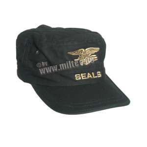 Кепка армейская с эмблемой 'Seals'  BLACK 12311002