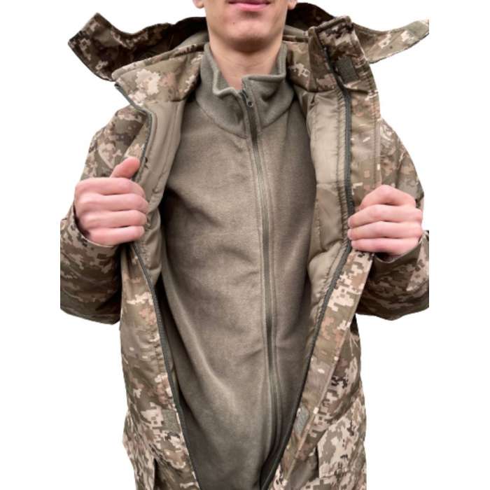 Куртка зимняя ВСУ SoftShell с флисовой кофтой