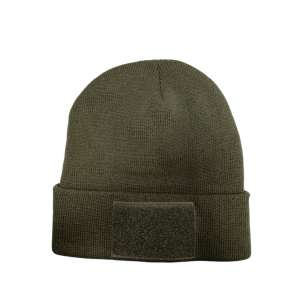 Шапка в'язана OLIVE з відворото, з лип.