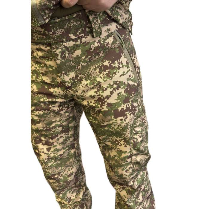 Брюки SOFTSHELL ветро-влагозащитные Хищник