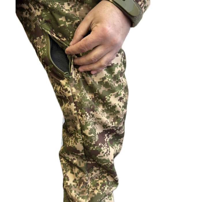 Брюки SOFTSHELL ветро-влагозащитные Хищник