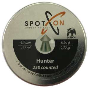 Кулі пневм. SPOTON Hunter 250шт, 4,5 мм, 0,63г