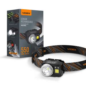 Фонарь налобный VIDEX VLF-H075C 550Lm 5000K