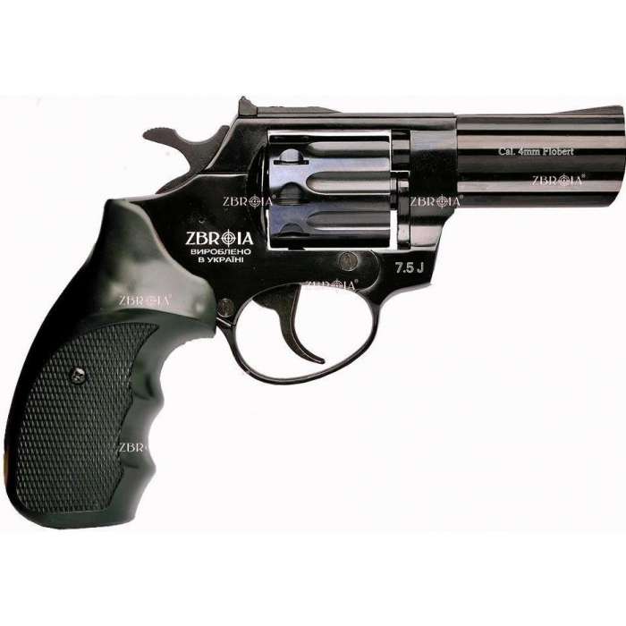 Револьвер флобера ZBROIA PROFI-3' (чёрный / пластик)¶