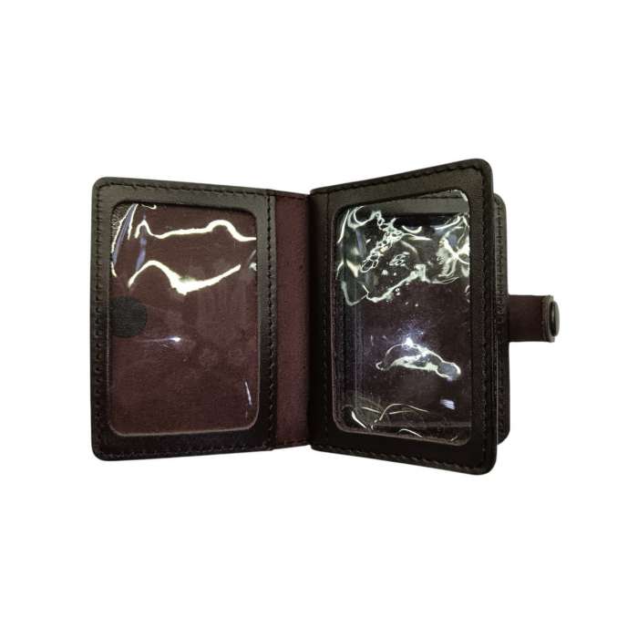 Обложка на паспорт нового образца с кнопкой,тем-кор.