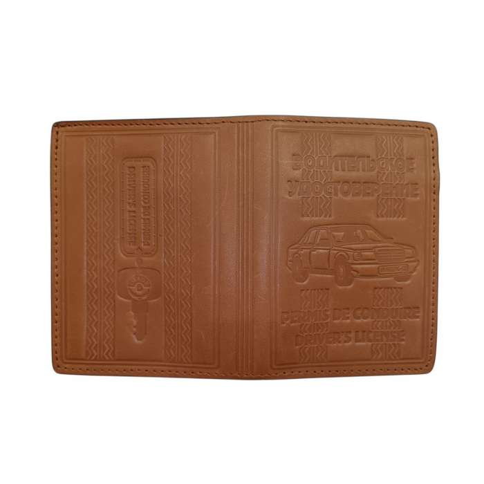 Обложка для удостоверения водителя комбинированная, св-кор.