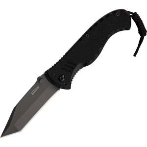 Нож складной Timberline BattleHog серый с шнуром