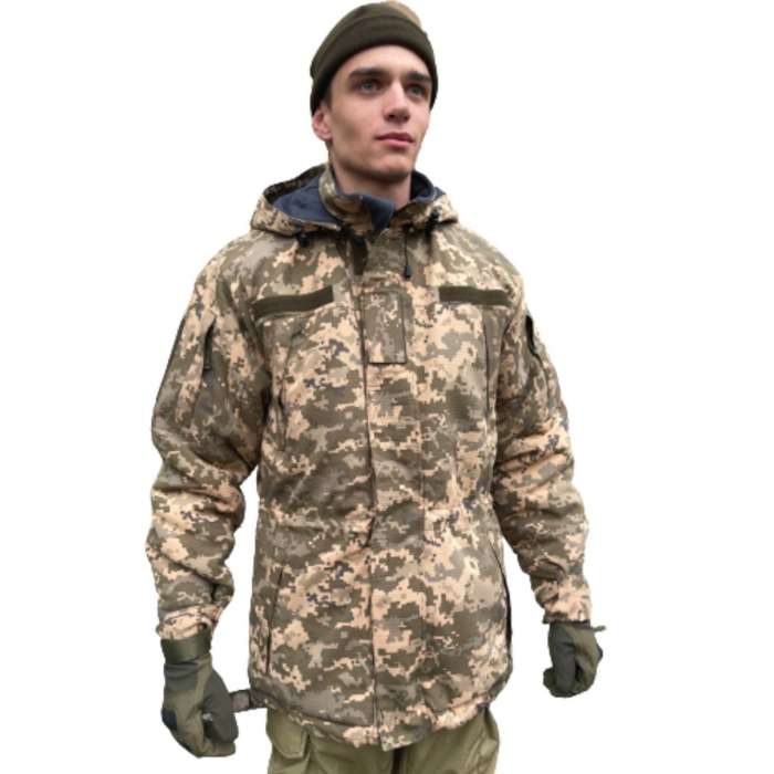 Куртка МО  Ripstop  пиксель на флисе