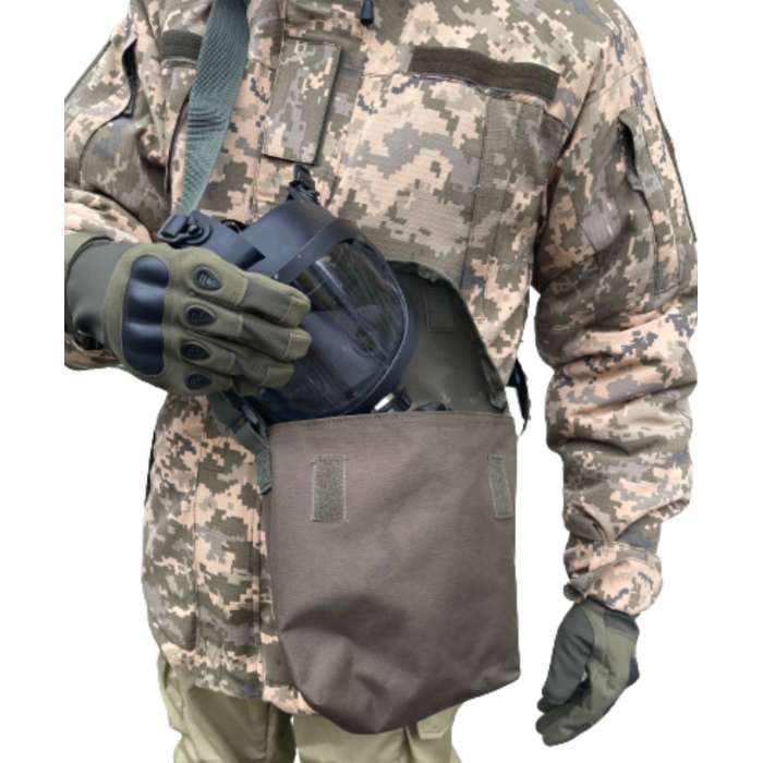 Сумка для  противогаза темный KHAKI