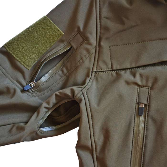 Куртка SoftShell ветро-влагозащитная OLIVE