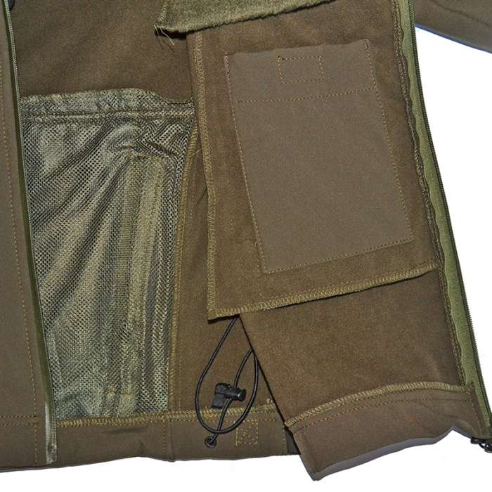 Куртка SoftShell ветро-влагозащитная OLIVE