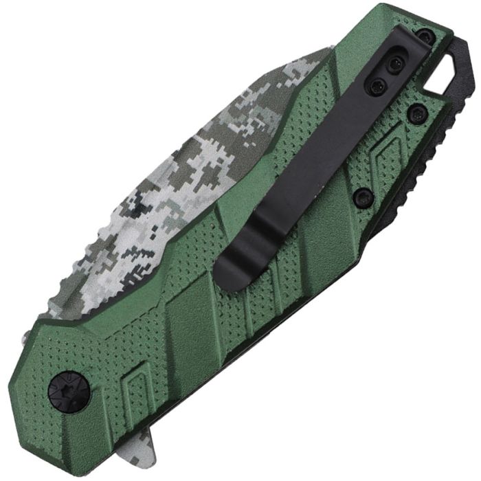 Нож складной Linerlock Digi Camo A/O Green