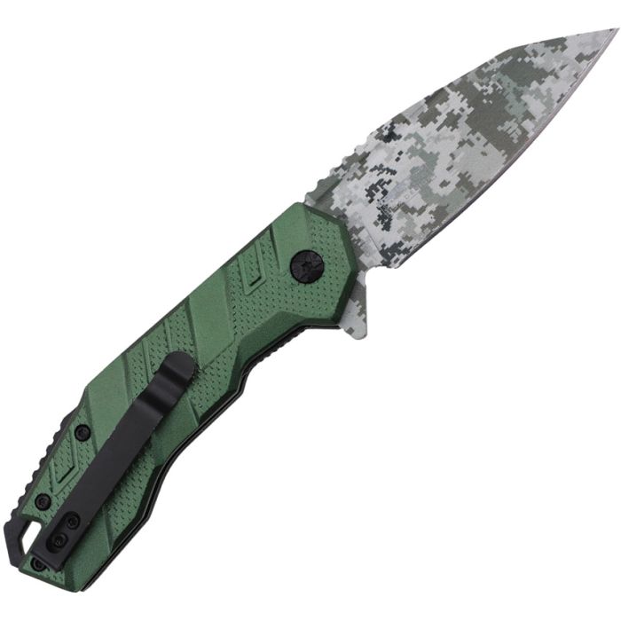 Нож складной Linerlock Digi Camo A/O Green