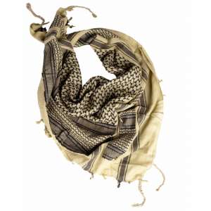 Scarf, shawl Arafatka 120 * 120cm, color KNAKІ / BLACK