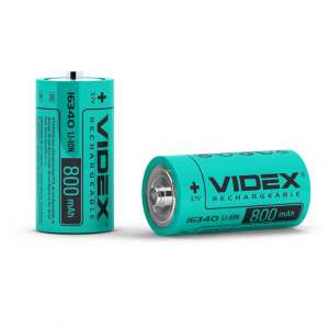 Акумулятор Videx Li-Ion 16340(без захисту) 800mAh