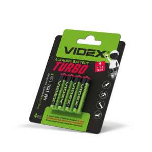 Батарейка лужна Videx LR03/AAA Turbo