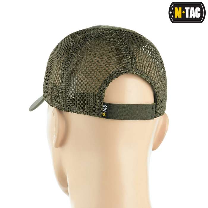 Бейсболка  M-Tac з липучкою та сіткою Flex Rip-stop Army Olive