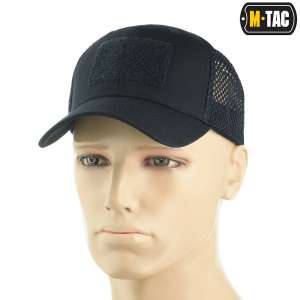Бейсболка M-Tac с липучкой и сеткой Flex Rip-stop Dark Navy Blue