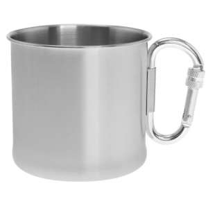 Чашка сталева MIL-TEC з карабіном 500 ml