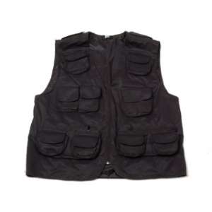 Vest with spacious pockets, BLACK